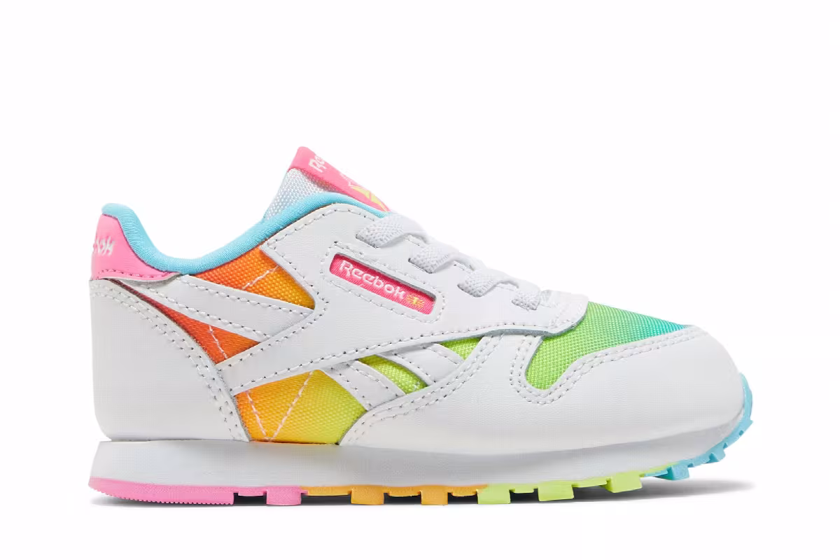 Reebok Classic Leather Toddler Rainbow, view 2