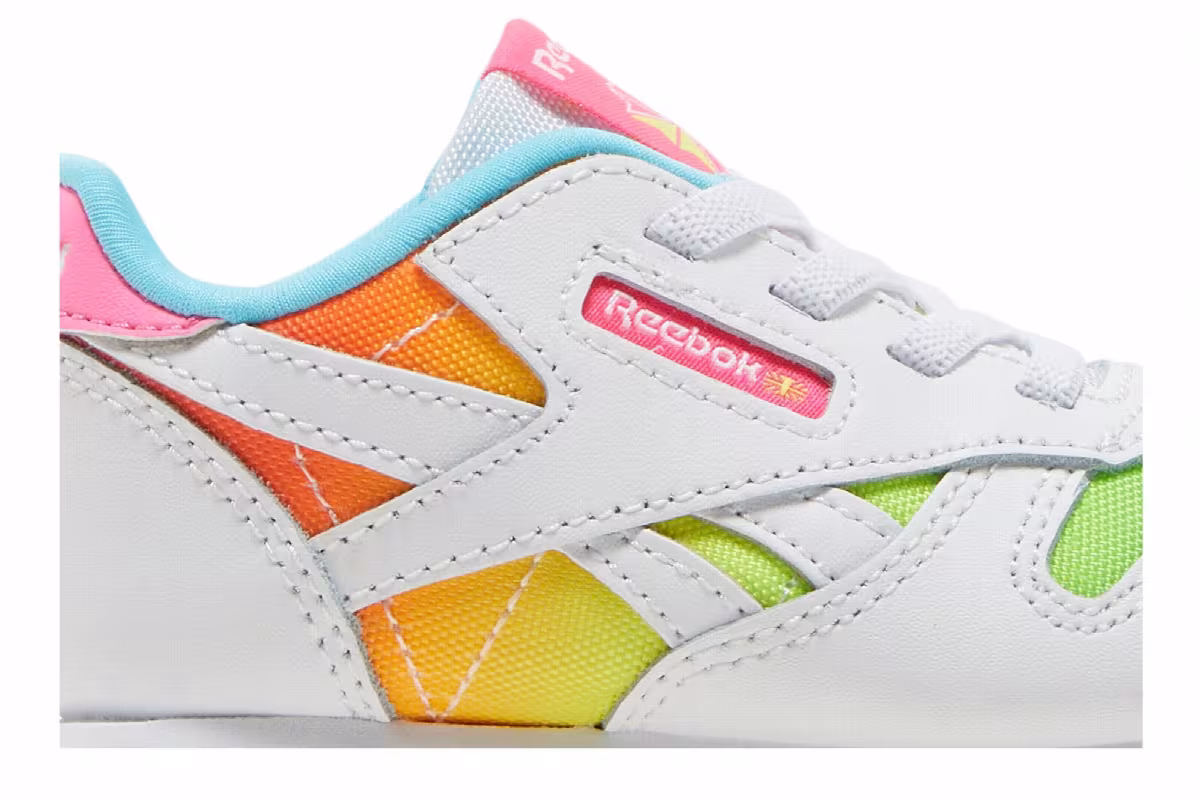 Reebok Classic Leather Toddler Rainbow, view 3