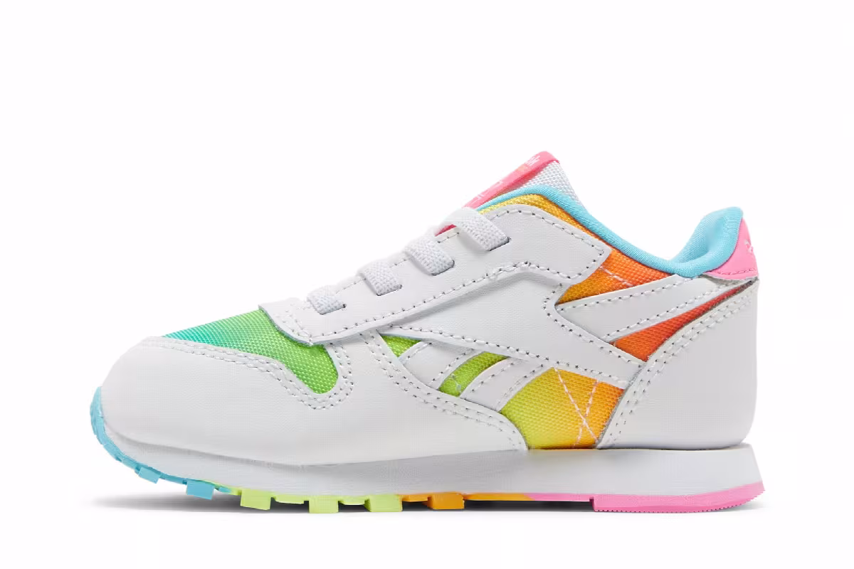 Reebok Classic Leather Toddler Rainbow, view 4