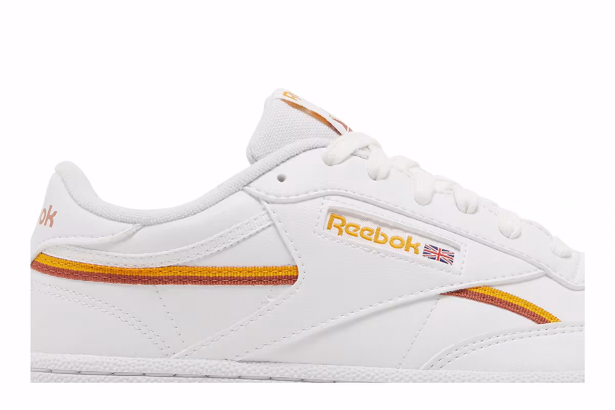 Reebok Club C 85 Vegan White Collegiate Gold, view 3
