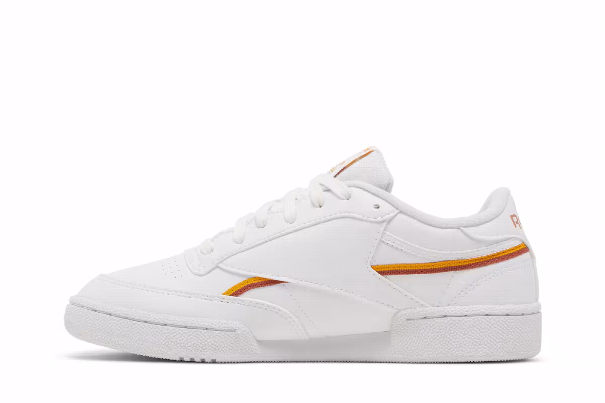 Reebok Club C 85 Vegan White Collegiate Gold, view 4