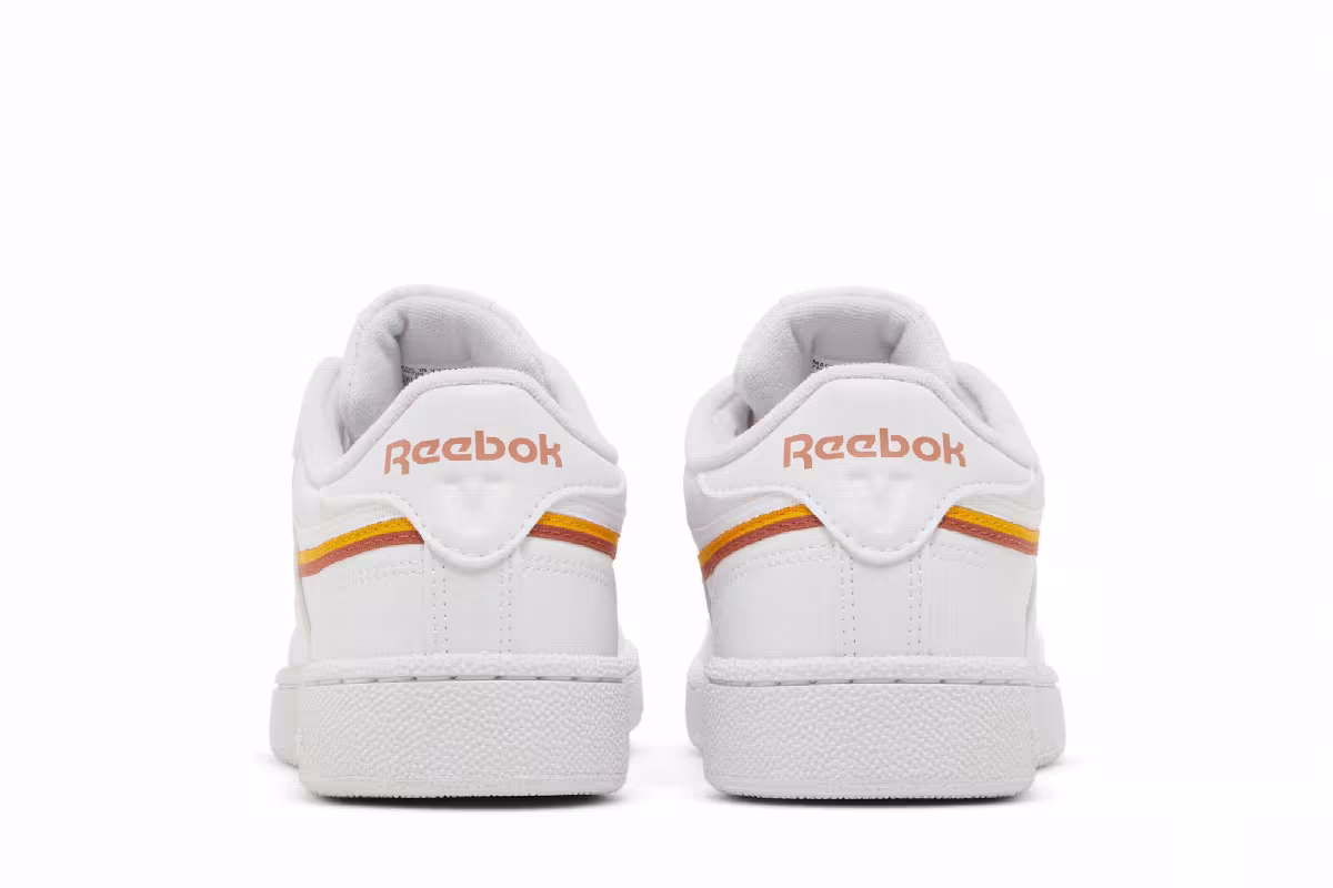 Reebok Club C 85 Vegan White Collegiate Gold, view 7