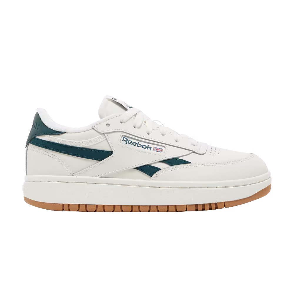 Reebok Women's Club C Double Revenge Chalk Forest Green
