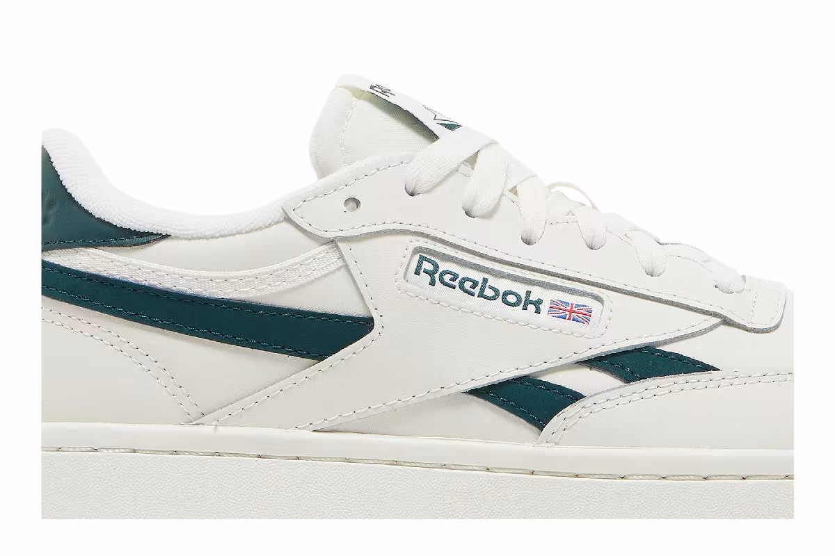 Reebok Women's Club C Double Revenge Chalk Forest Green, view 3