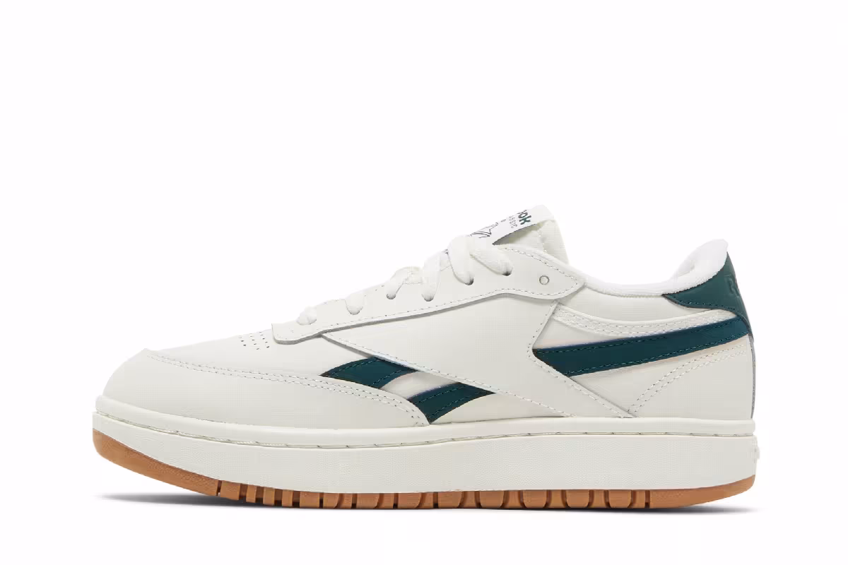 Reebok Women's Club C Double Revenge Chalk Forest Green, view 4