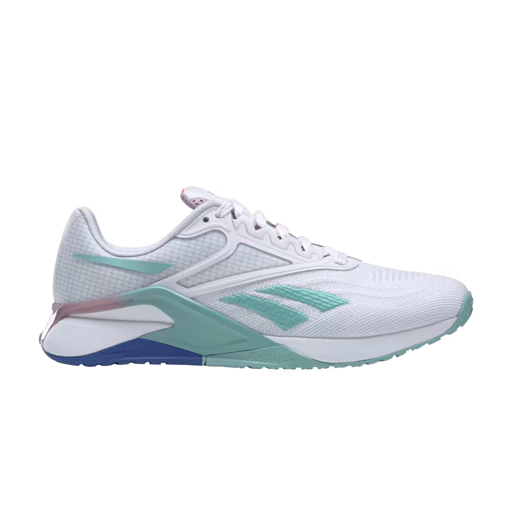 Reebok Women's Nano X2 White Teal Gradient