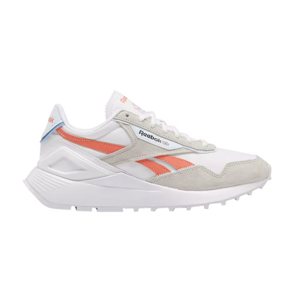 Reebok Women's Classic Legacy AZ Footwear White Orange Flare