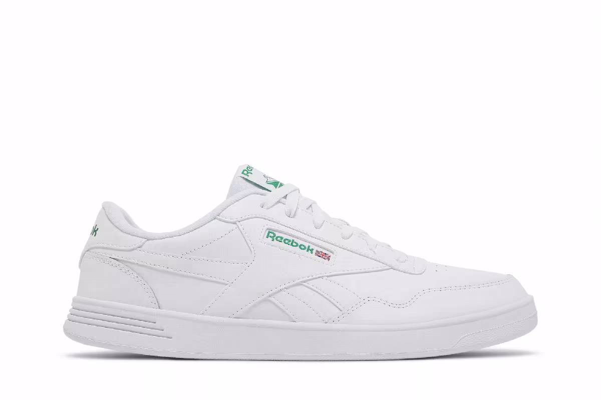 Reebok Club MEMT Parafit 4E Wide White Glen Green, view 2