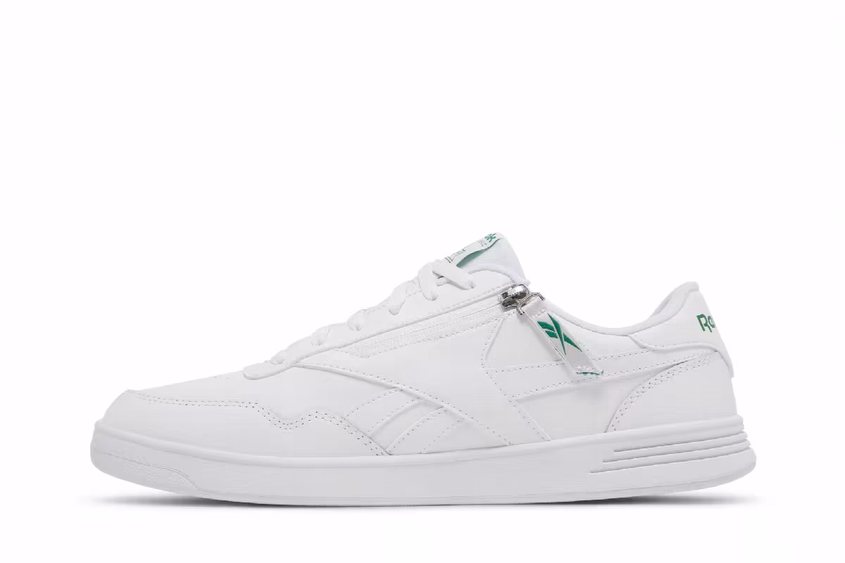 Reebok Club MEMT Parafit 4E Wide White Glen Green, view 4