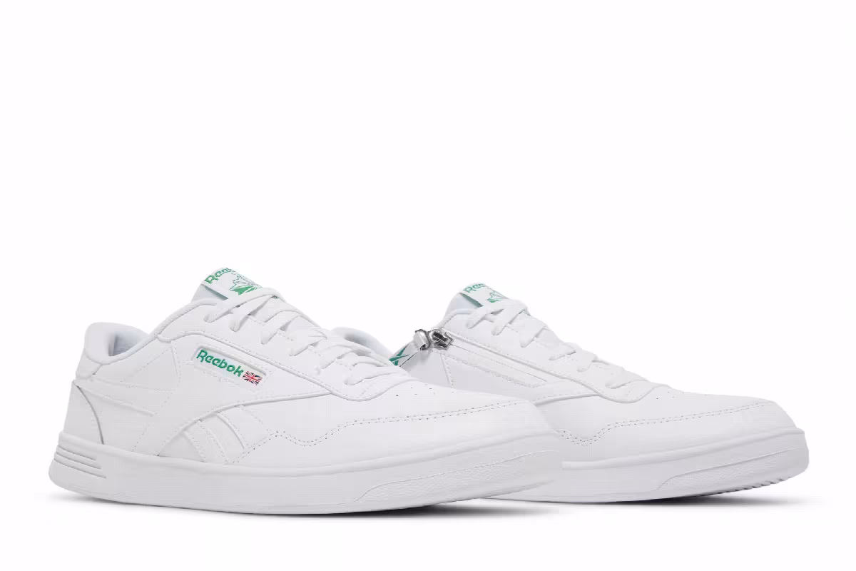 Reebok Club MEMT Parafit 4E Wide White Glen Green, view 9