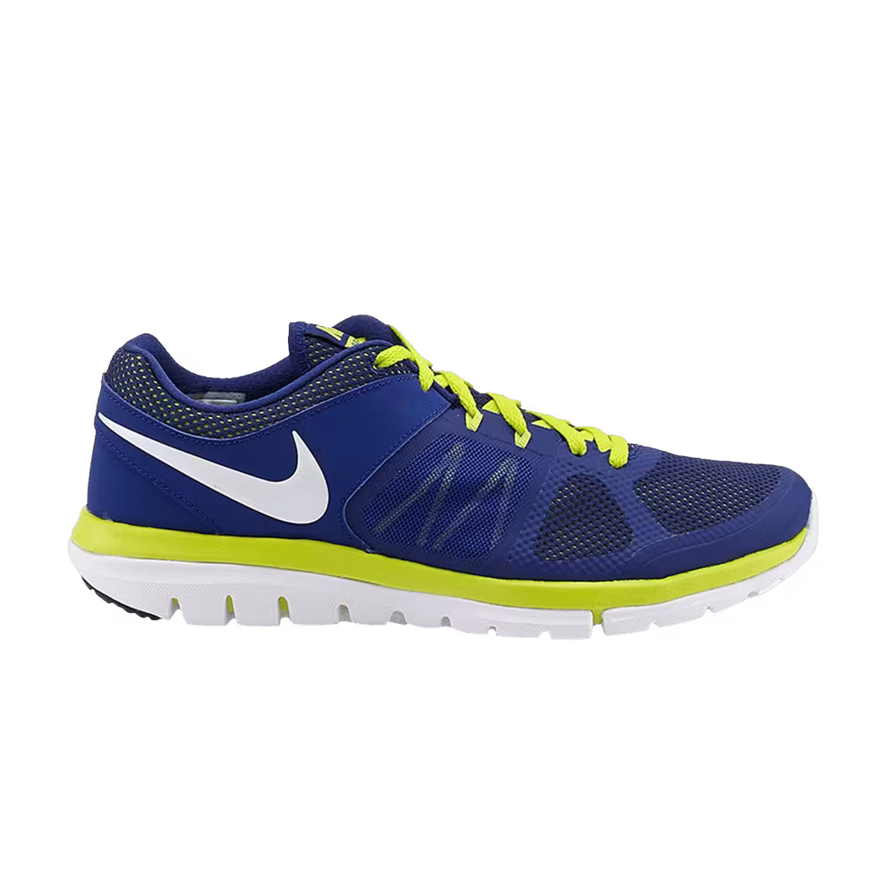 Nike Flex 2014 Run Deep Royal Blue Venom Green