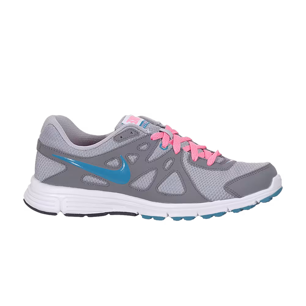 Nike Women's Revolution 2 Wolf Grey Turquoise Pink