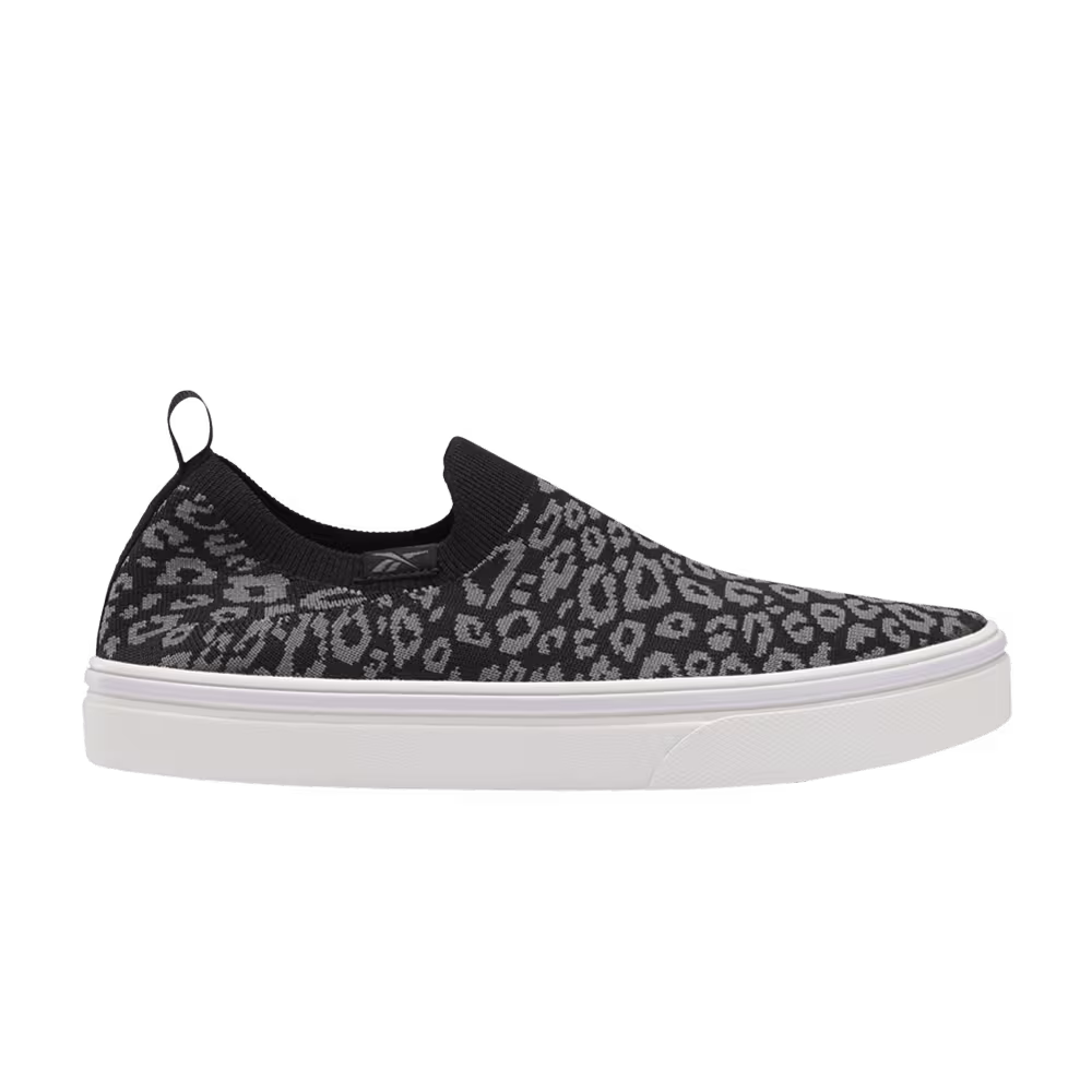 Reebok Women's OnLux Slip-On Black Leopard