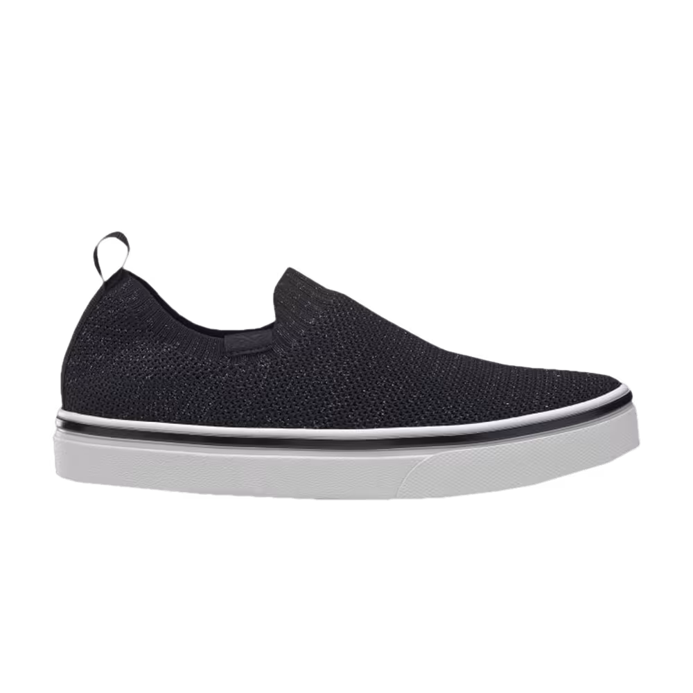 Reebok Women's OnLux Slip-On Black Noble Grey Metallic