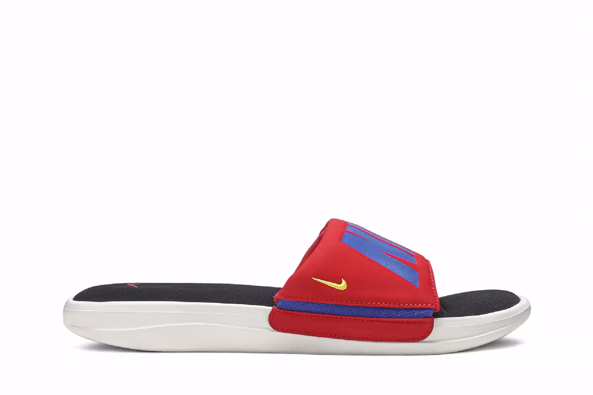 Nike Ultra Comfort 3 Slide Red Racer Blue, view 2