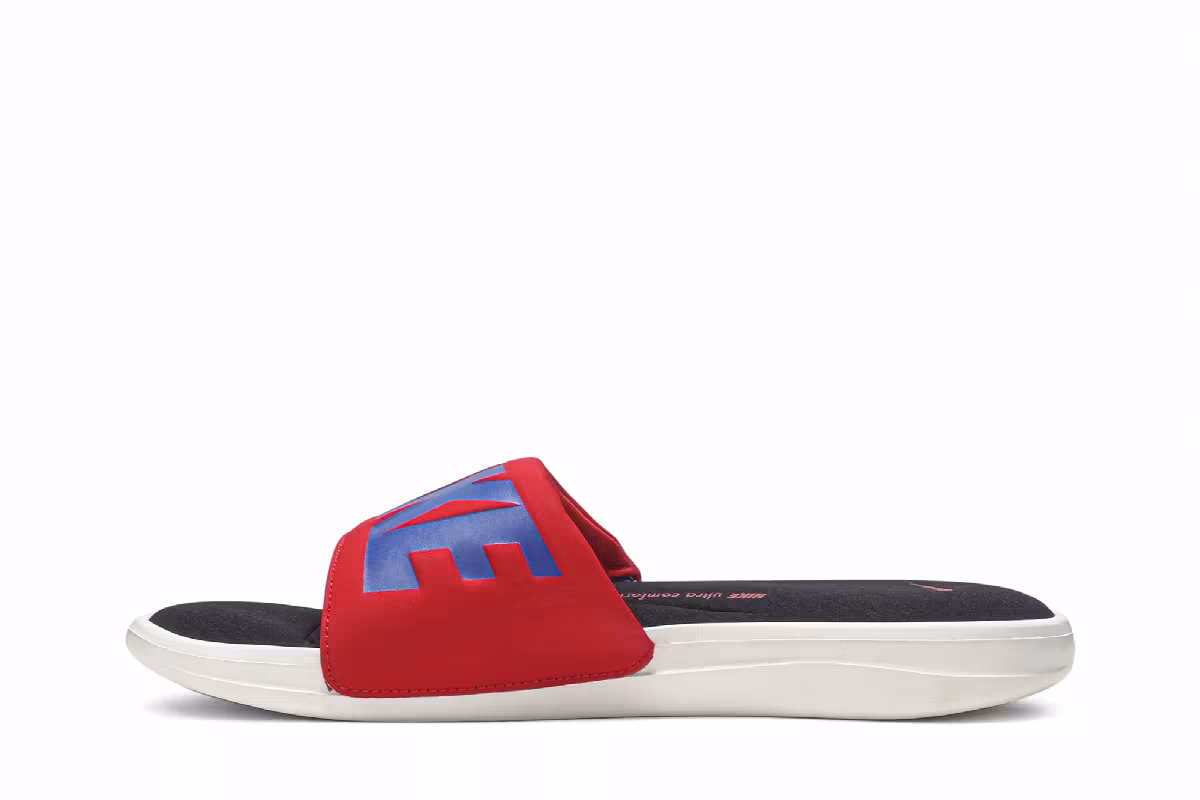 Nike Ultra Comfort 3 Slide Red Racer Blue, view 4