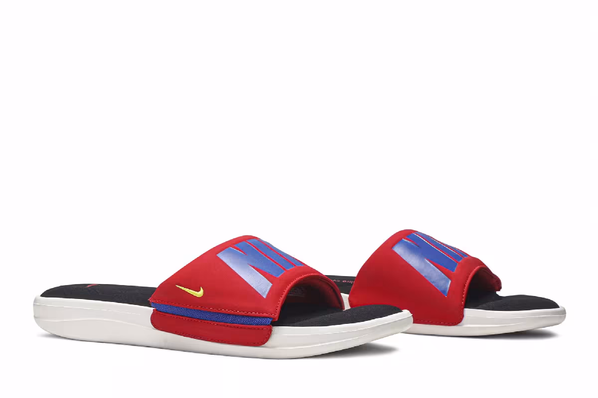 Nike Ultra Comfort 3 Slide Red Racer Blue, view 9