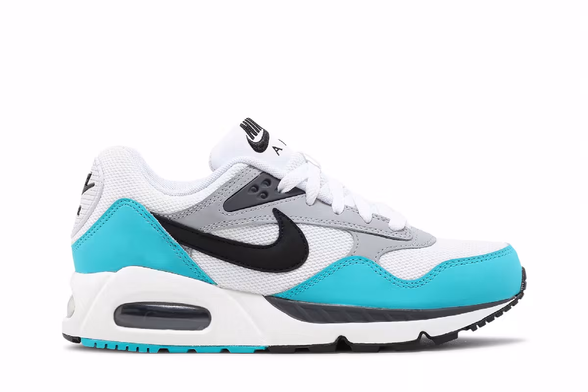 Nike Women's Air Max Correlate White Turquoise Blue, view 2