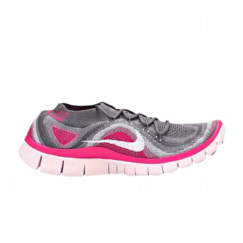 Nike Wmns Free Flyknit+ 5.0 'Grey Pink Foil'