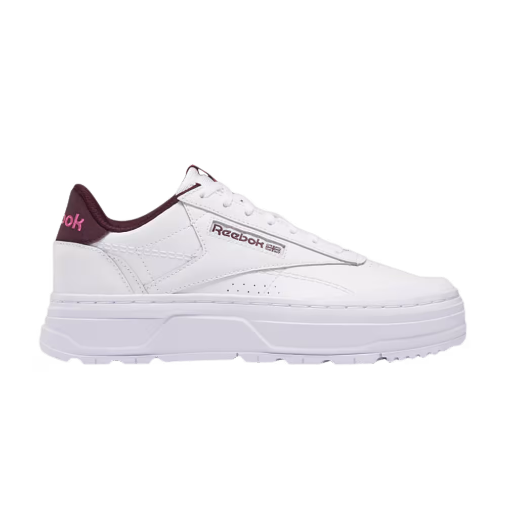 Reebok Women's Club C Double Geo White Maroon
