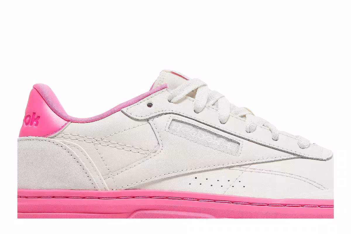 Reebok Women's Club C Double Geo Chalk Atomic Pink, view 3
