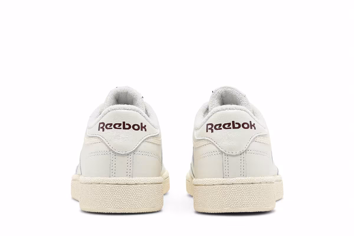 Reebok Club C 85 Classic White Collegiate Burgundy, view 7