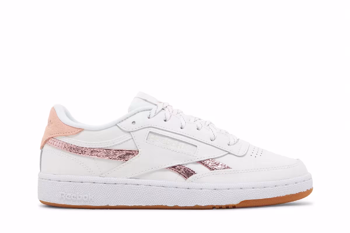 Reebok Women's Club C 85 White Blush Metal, view 2
