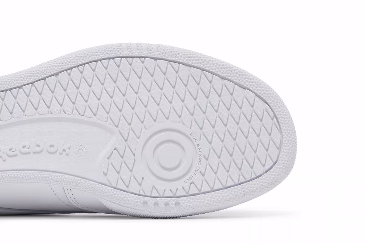 Reebok Club C Laceless Mule Triple White, view 6