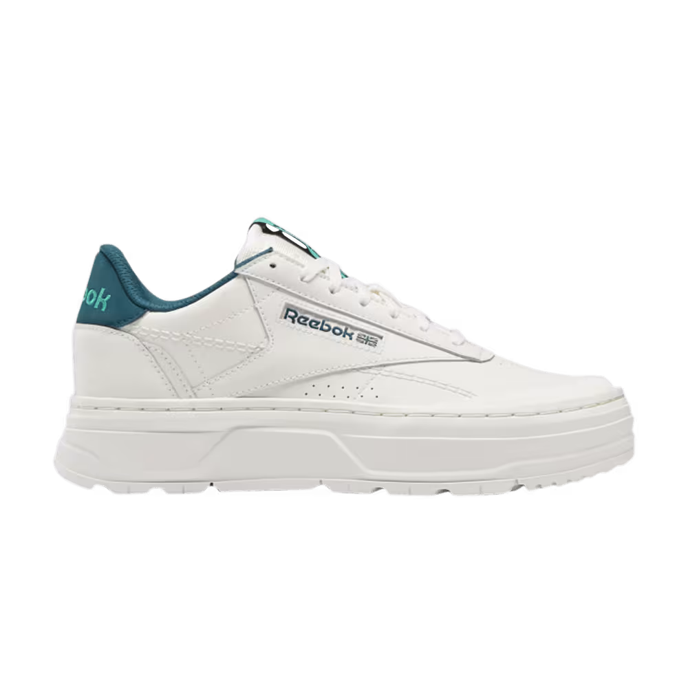 Reebok Women's Club C Double Geo Chalk Future Teal