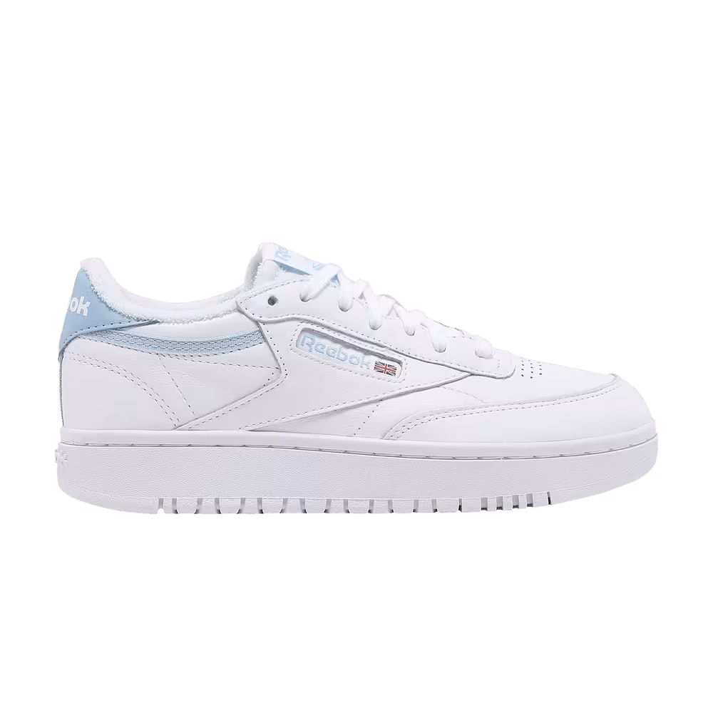Reebok Women's Club C Double White Light Blue