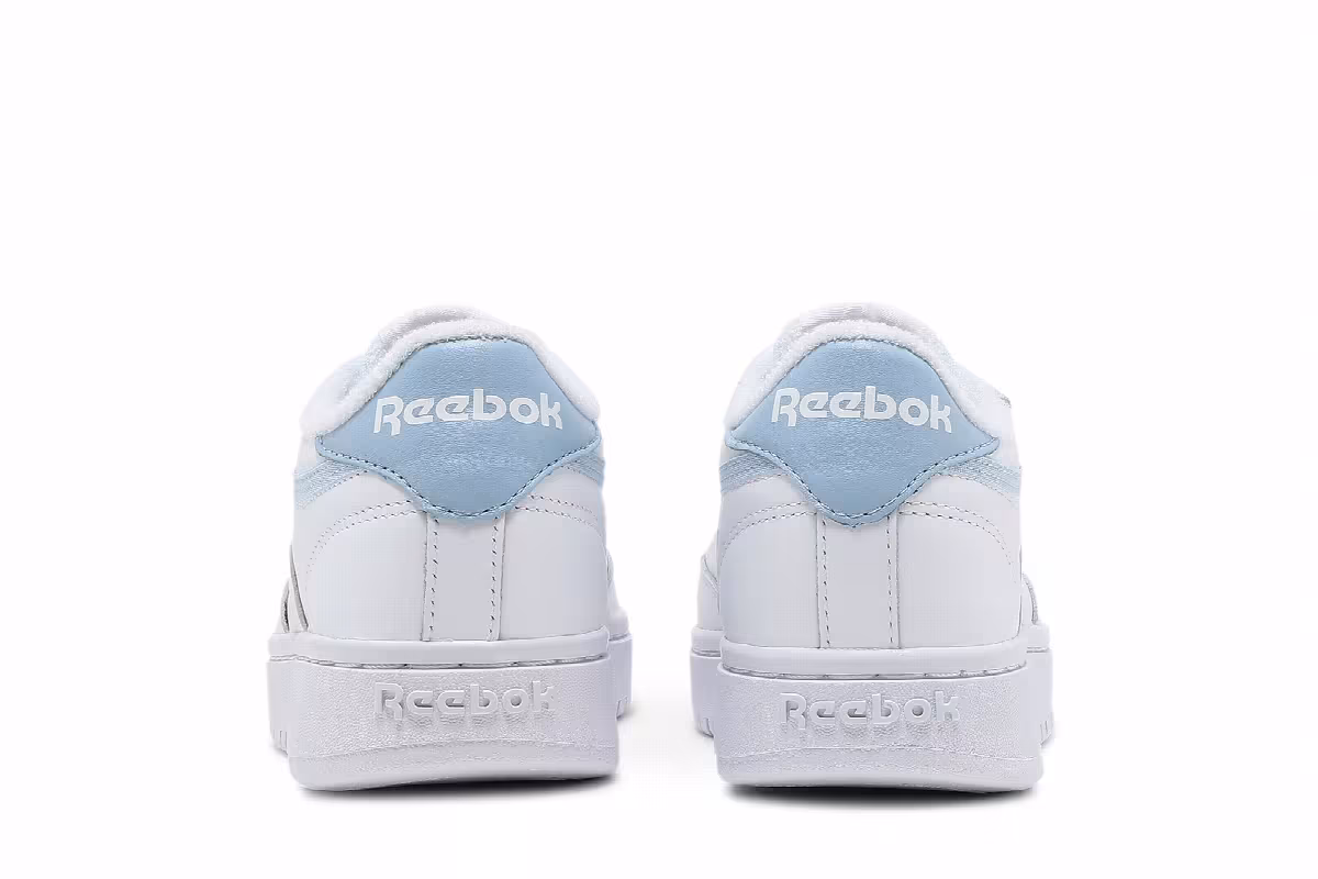 Reebok Women's Club C Double White Light Blue, view 7