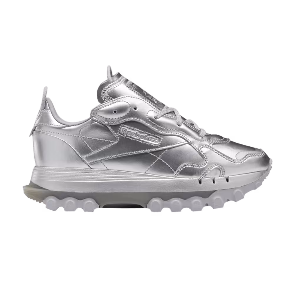 Cardi B x Reebok Classic Leather Silver Metallic Pewter