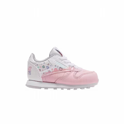 Reebok Peppa Pig x Classic Leather Toddler 'Bubbles and Hearts'