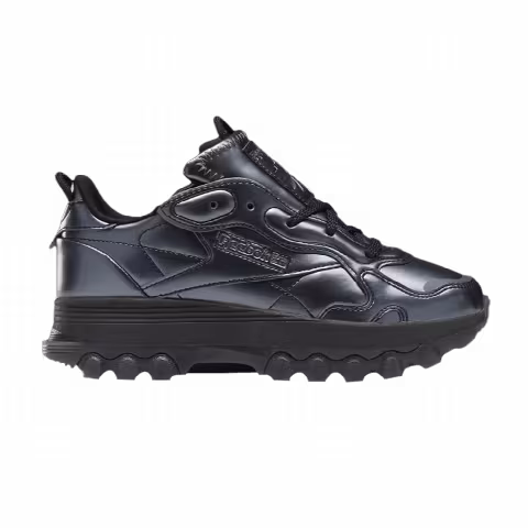 Cardi B x Reebok Classic Leather Big Kid 'Black Dark Silver'