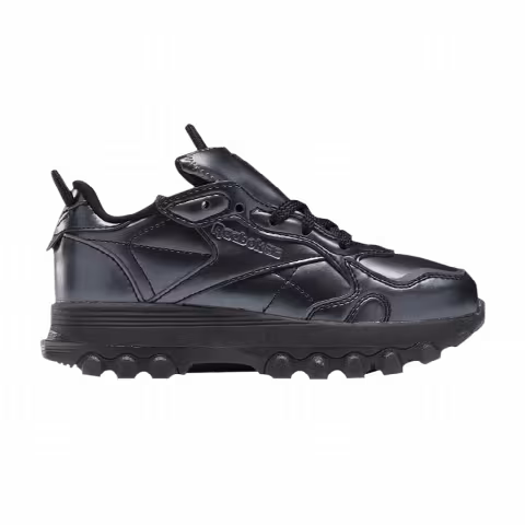 Cardi B x Reebok Classic Leather Little Kid 'Black Dark Silver'