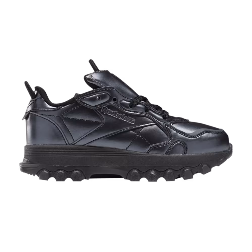 Cardi B x Reebok Classic Leather Little Kid Black Dark Silver