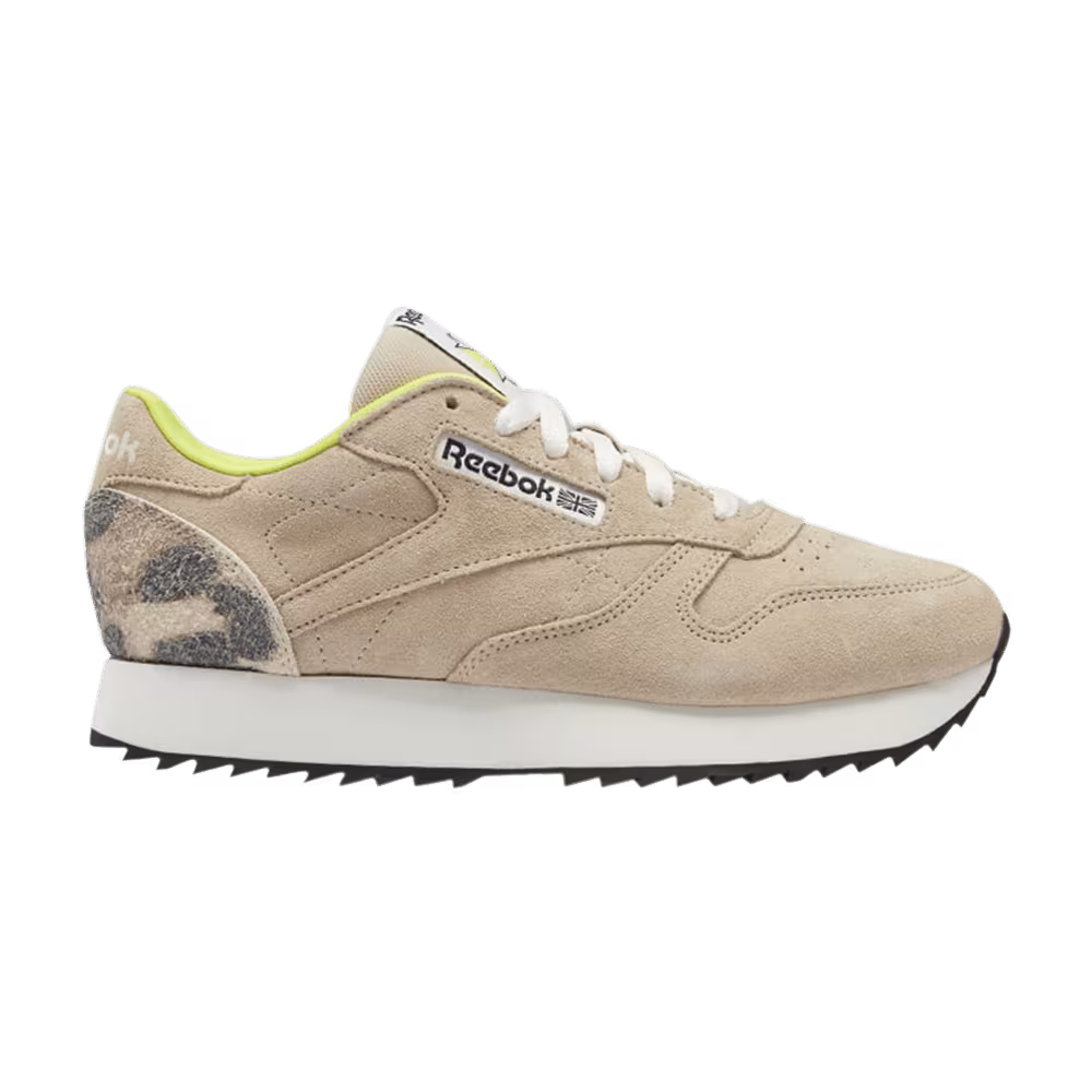 Reebok Women's Classic Leather Ripple Animal Spots