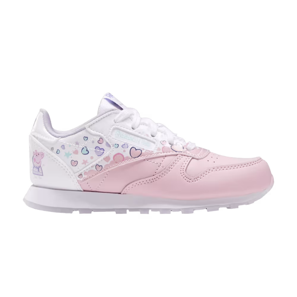 Reebok Peppa Pig x Classic Leather J Bubbles and Hearts