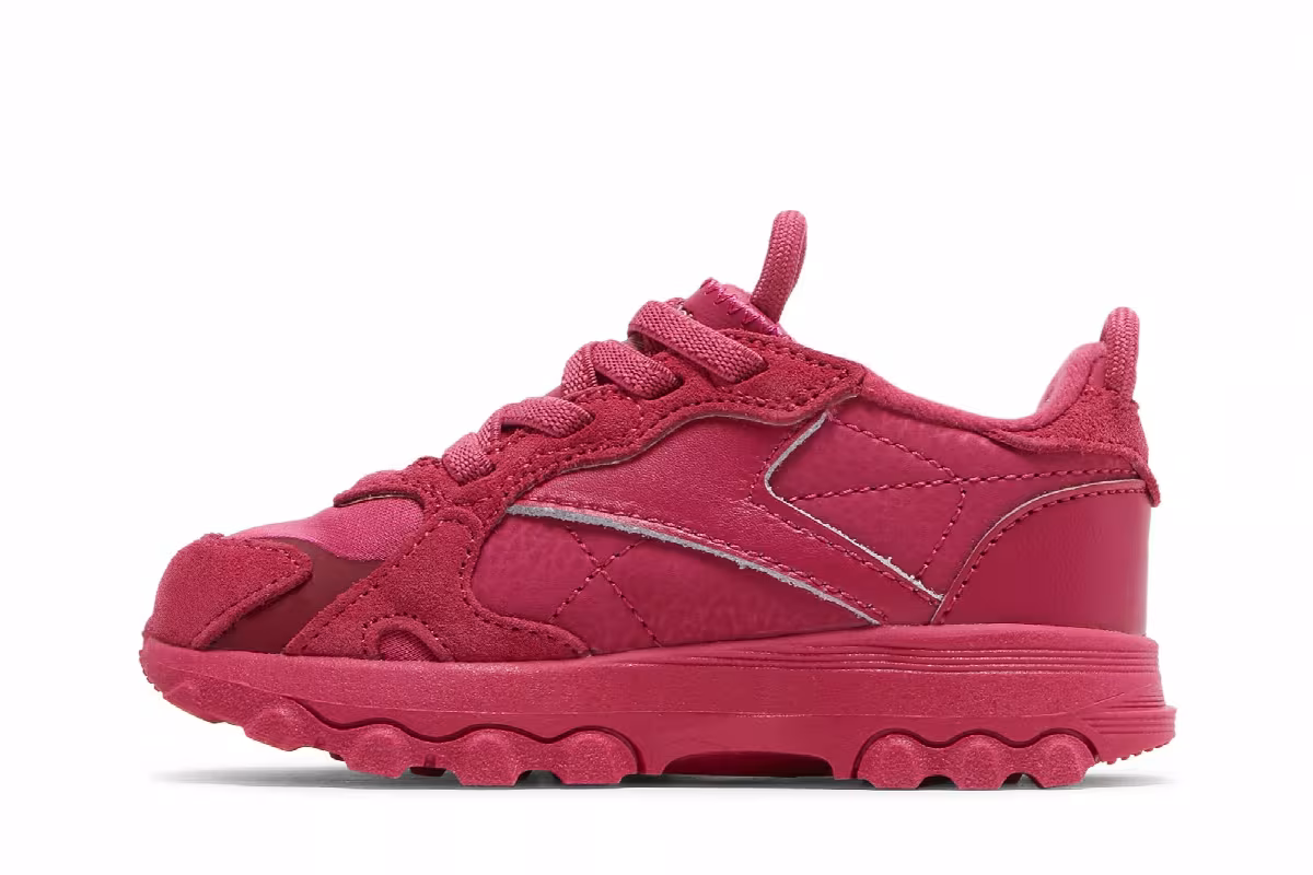 Cardi B x Reebok Classic Leather Toddler Semi Pursuit Pink, view 4
