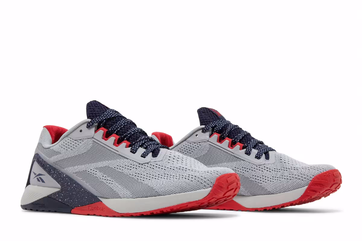 Reebok Nano X1 Grey Vector Red, view 9