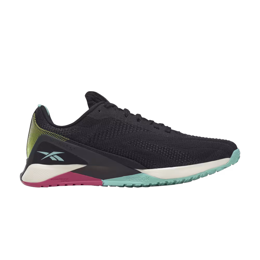 Reebok Women's Nano X1 Vegan Black Pink Mint