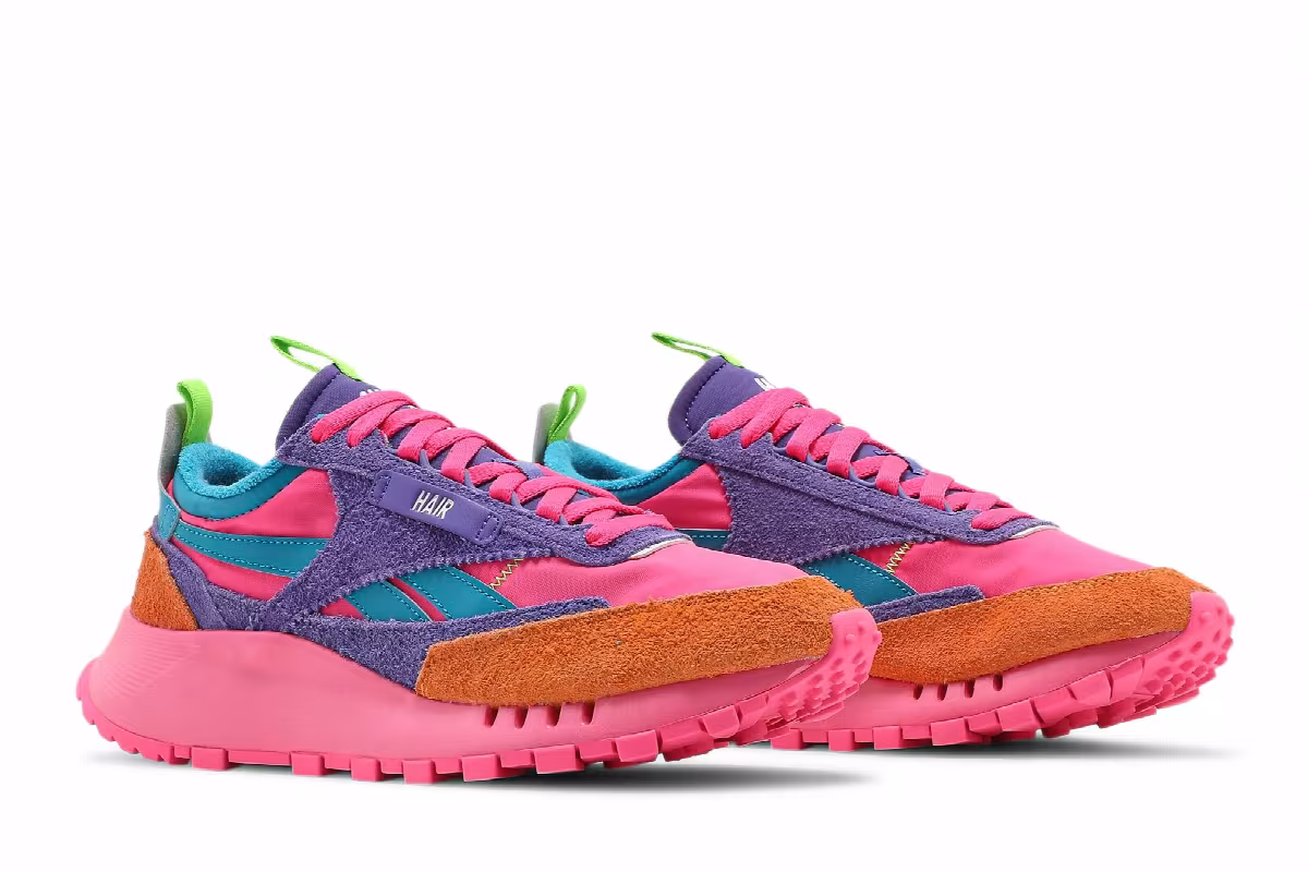 Daniel Moon x Reebok Classic Leather Legacy Solar Pink Pushy Purple, view 9
