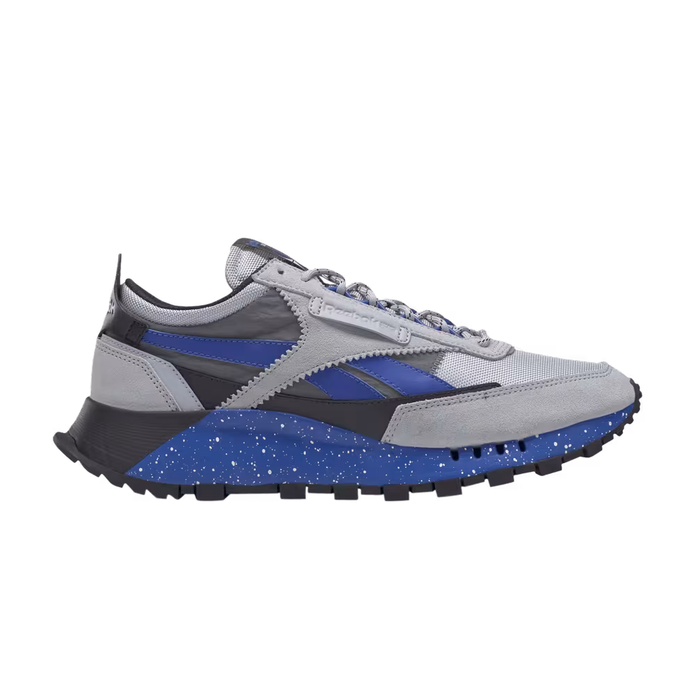 Reebok Classic Leather Legacy Grey Court Blue Speckle