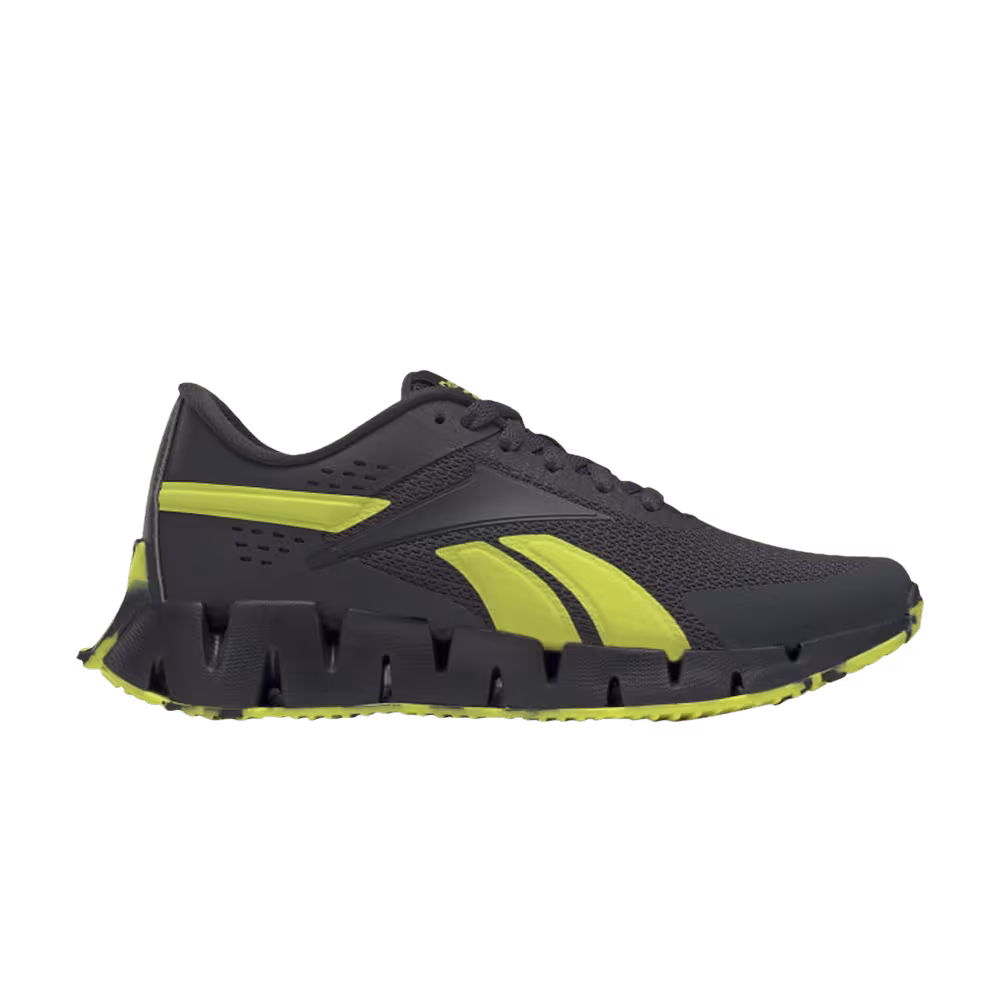 Reebok Zig Dynamica 2 J Pure Grey Acid Yellow