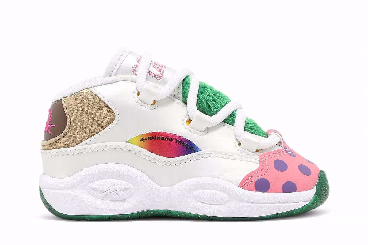 Hasbro x Reebok Question Mid Toddler Candy Land, view 2