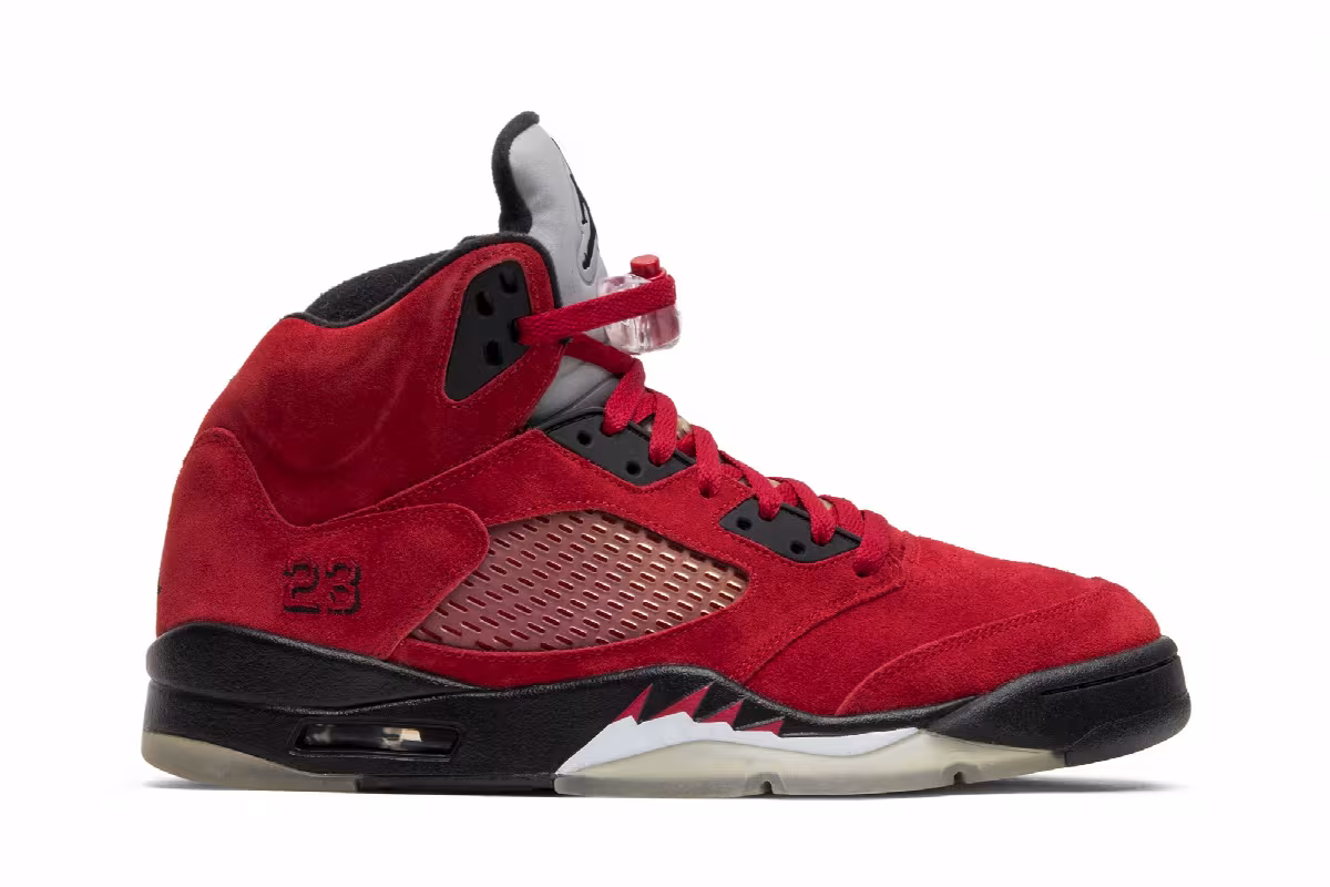 Air Jordan 5 Raging Bull Pack - Red Suede, view 2