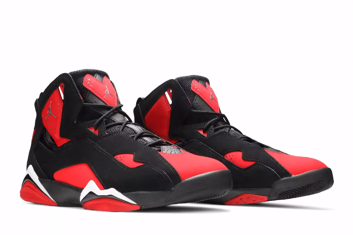 Air Jordan True Flight Black University Red, view 9