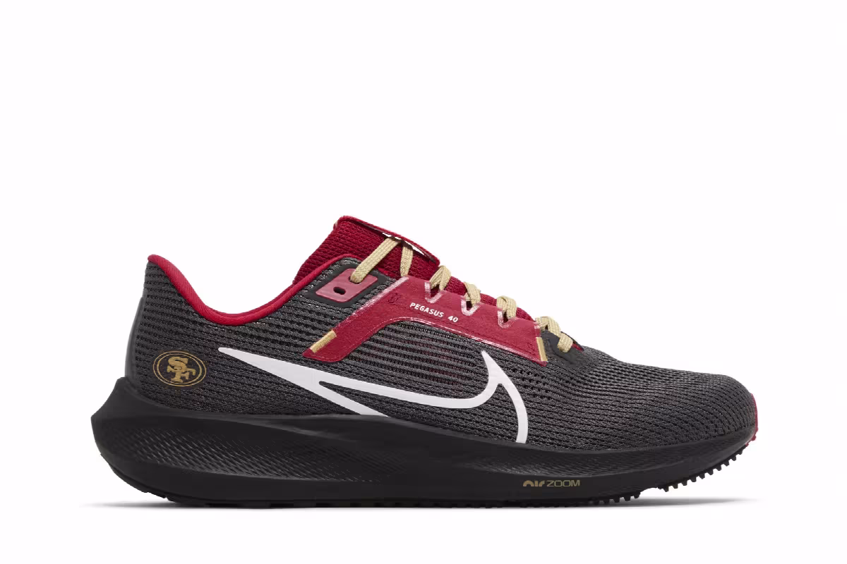 NFL x Nike Air Zoom Pegasus 40 San Francisco 49ers, view 2