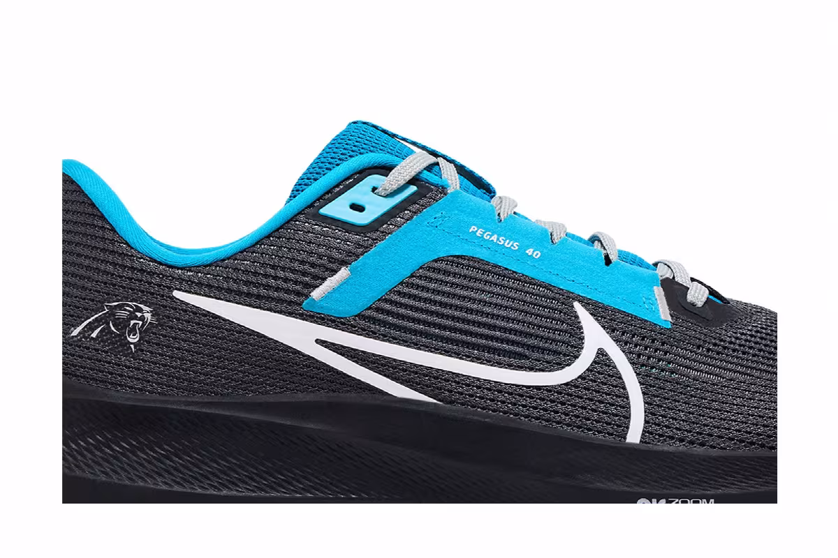 NFL x Nike Air Zoom Pegasus 40 Carolina Panthers, view 3
