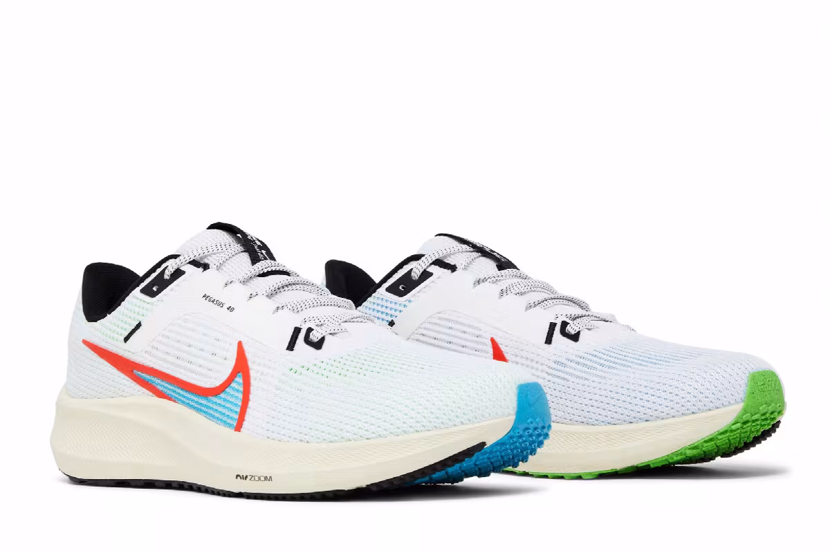 Nike Air Zoom Pegasus 40 SE White Multi-Color Mismatch, view 9